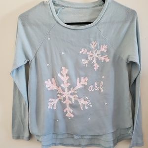 Girls Abercrombie long sleeve shirt size 13/14